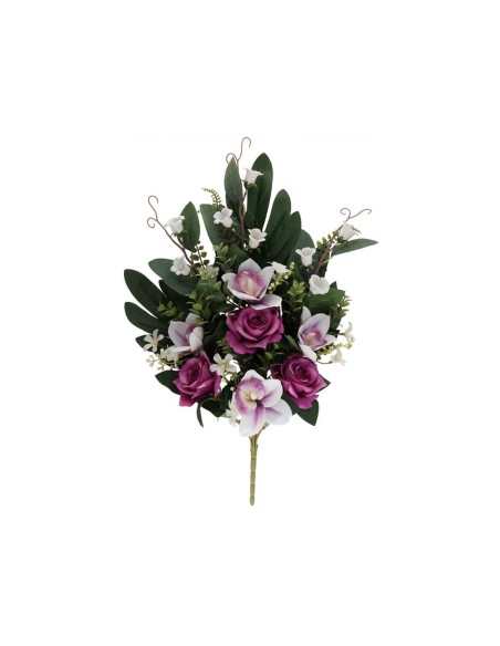 CONJUNTO ROSAS-ORQUIDEA X 10 -60CM (VIO)