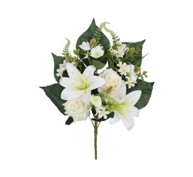 CONJUNTO ROSA-LILIUM X 9 -53CM (BLANCO)