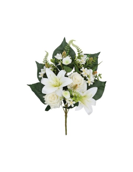 CONJUNTO ROSA-LILIUM X 9 -53CM (BLANCO)