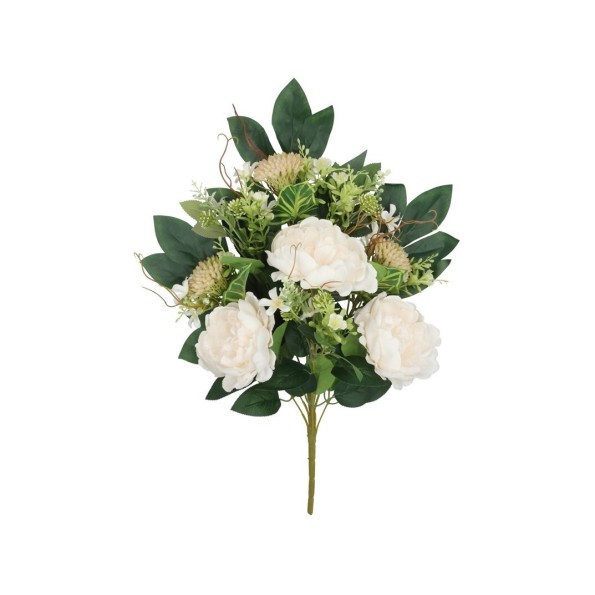 CONJUNTO PEONIA-ALLIUM X 9-56CM (BLANCO)