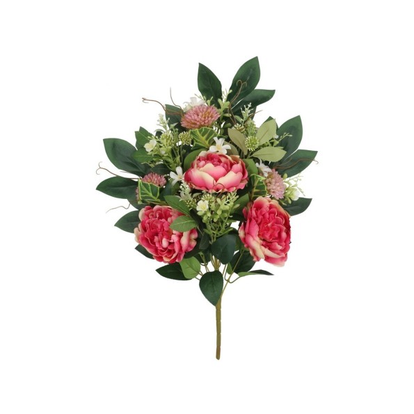 CONJUNTO PEONIA-ALLIUM X 9-56CM (FUCSIA)