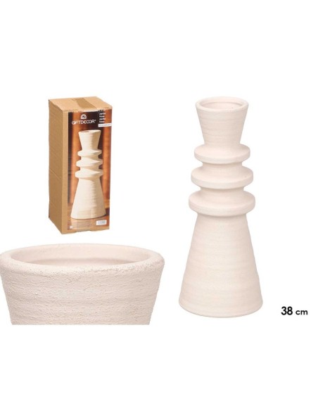 JARRON SAHARA MODERNO BLANCO GRD 14.3 x 14.3 x 38.3 cm