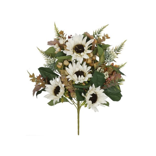 CONJUNTO GIRASOLES (A) X 16-57 CM (CREMA)