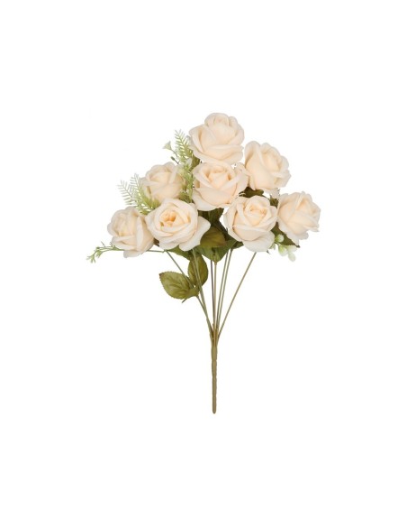 RAMO ROSAS (A) X 8 - 47 CM (MARFIL)