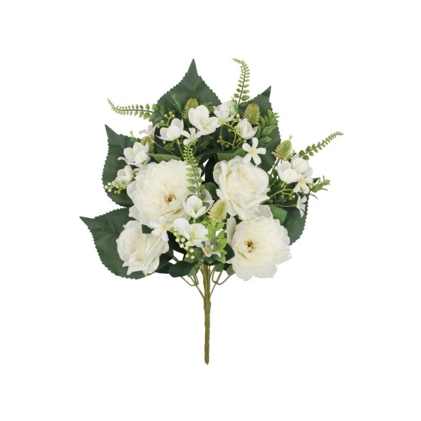 CONJUNTO DALIAS-ROSAS X 9-51 CM (BLANCO)