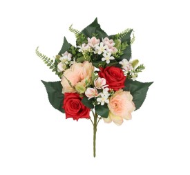 CONJUNTO DALIAS-ROSAS X 9-51 CM (ROJO)