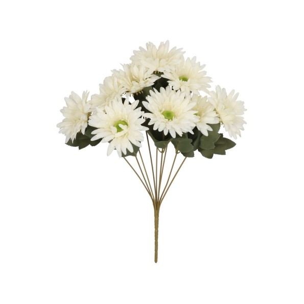 RAMO GERBERAS (A) X 9 - 43 CM (CREMA)