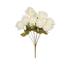 RAMO ROSAS (A) X 8 -47 CM (CREMA)