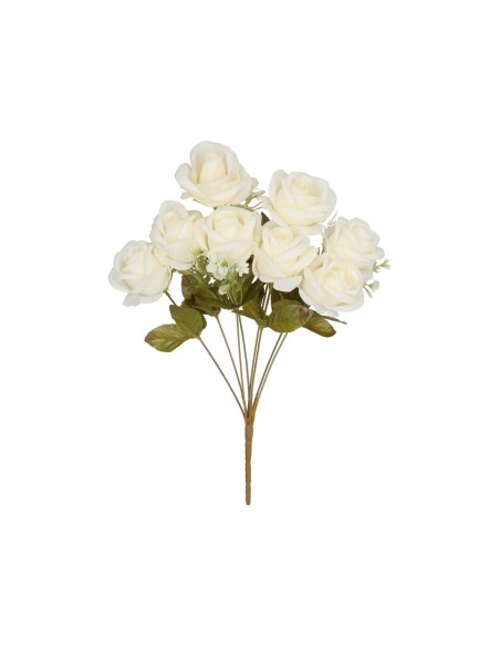 RAMO ROSAS (A) X 8 -47 CM (CREMA)