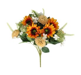 RAMO GIRASOLES-ALIUM X 12 - 52 CM (NAR)