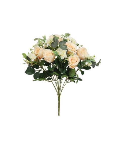 RAMO ROSAS-HORTENSIA X 13-51 CM (CREMA)