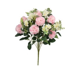 RAMO ROSAS-HORTENSIA X 13-51 CM (ROSA)