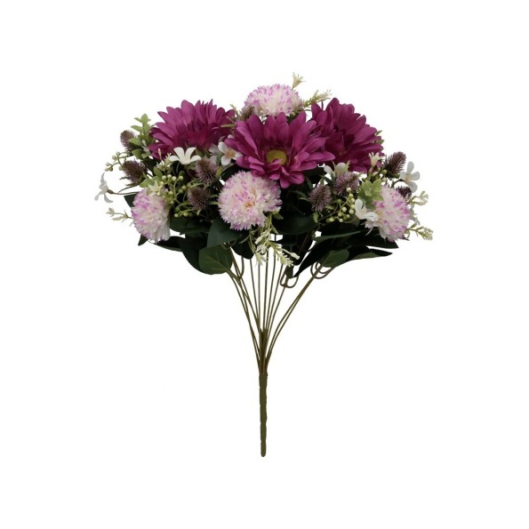 RAMO GERBERA-CRISANTEMOS X 12-51CM (VIO)