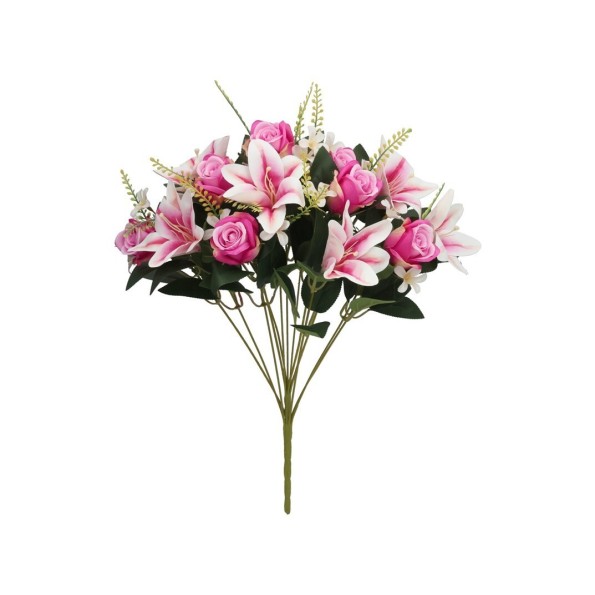 RAMO CAPULLOS-LILIUM X 13 -52CM (FUCSIA)