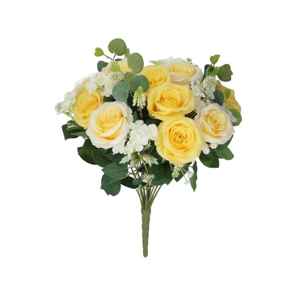 RAMO ROSAS SUPER X 22 - 52 CM (AMARILLO)