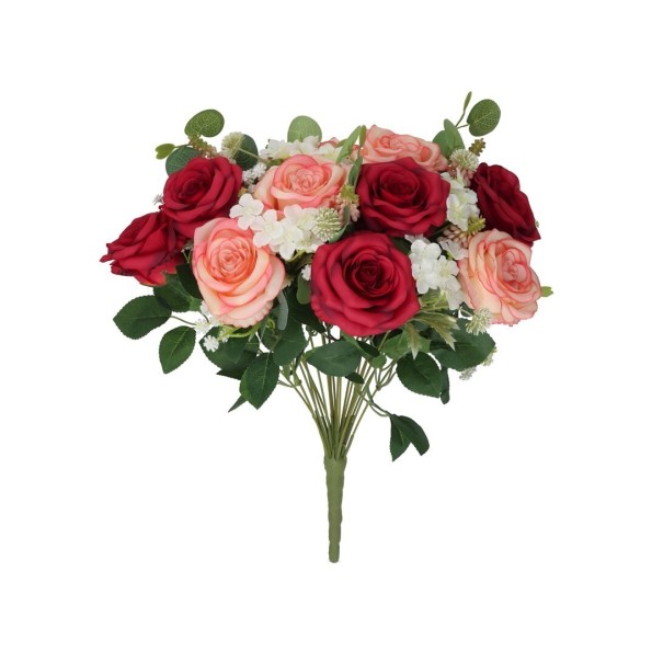 RAMO ROSAS SUPER X 22 - 52 CM (ROJO)