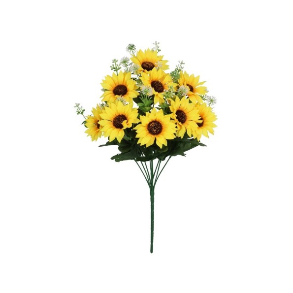 RAMO GIRASOL X 9 - 44 CM (AMARILLO)