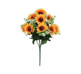 RAMO GIRASOL X 9 - 44 CM (NARANJA)