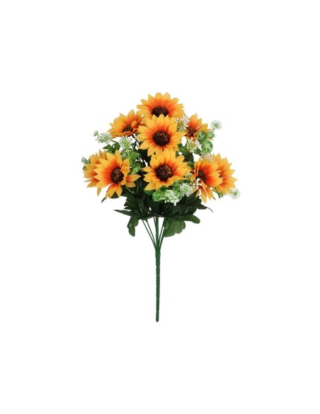 RAMO GIRASOL X 9 - 44 CM (NARANJA)