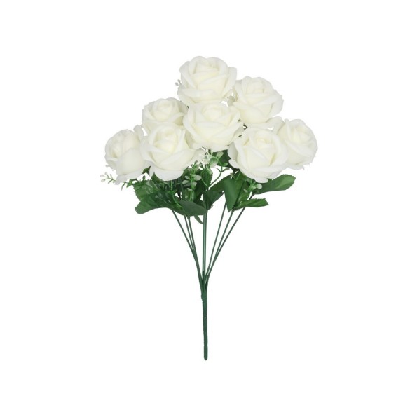 RAMO ROSAS GYPSO X 8-47 CM (BLANCO)
