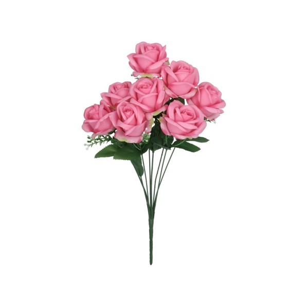 RAMO ROSAS GYPSO X 8-47 CM (FUCSIA)