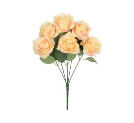 RAMO ROSAS SATIN  X 6-43 CM (TE)