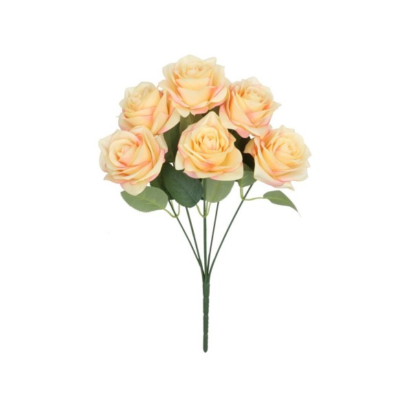RAMO ROSAS SATIN  X 6-43 CM (TE)