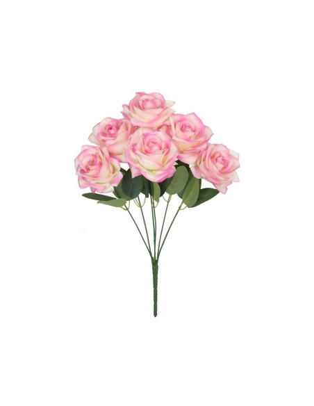 RAMO ROSAS SATIN  X 6-43 CM (ROSA)