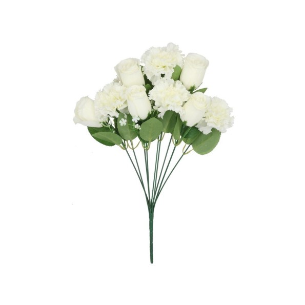 RAMO CLAVEL-CAPULLOS X 9-44 CM (BLANCO)