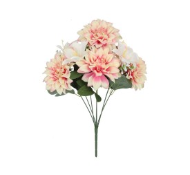 RAMO DALIAS-AZUCENA X 7-46 CM (ROSA)