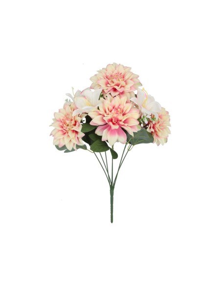 RAMO DALIAS-AZUCENA X 7-46 CM (ROSA)