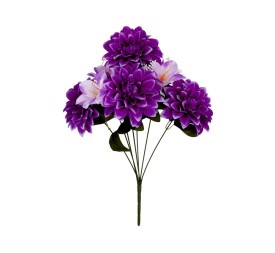 RAMO DALIAS-AZUCENA X 7-46 CM (VIO)