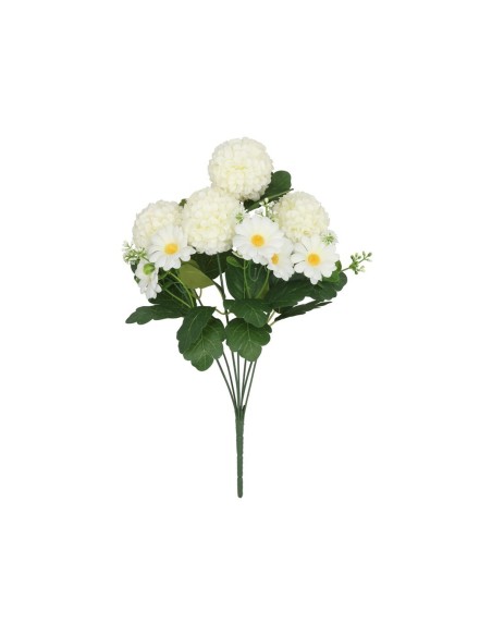 RAMO POM-POM X 7 - 43 CM (BLANCO)