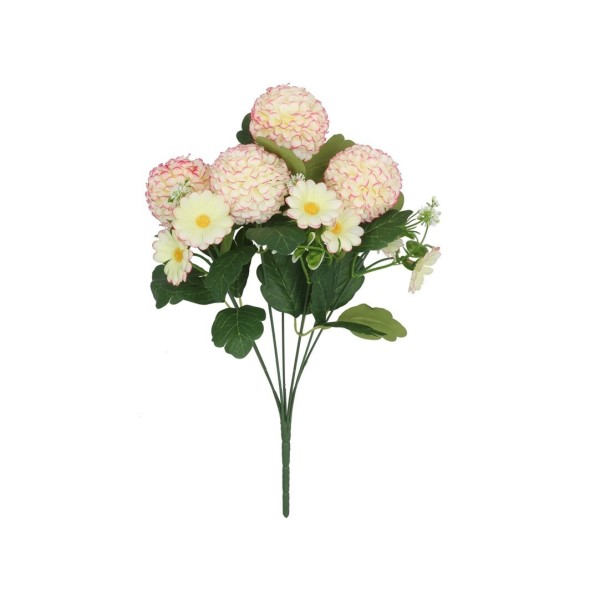 RAMO POM-POM X 7 - 43 CM (ROSA)