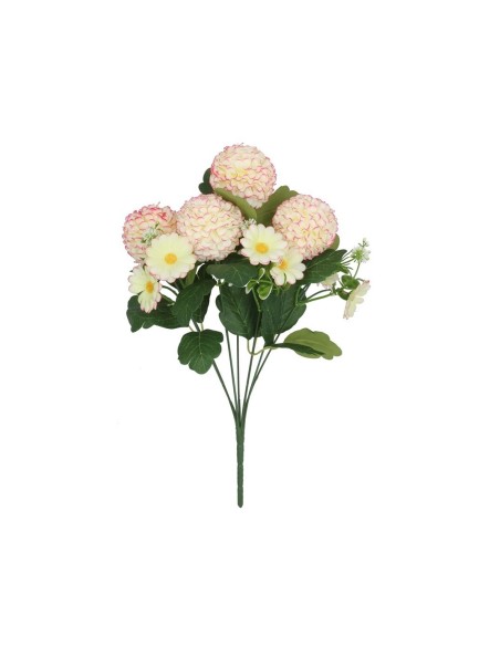 RAMO POM-POM X 7 - 43 CM (ROSA)