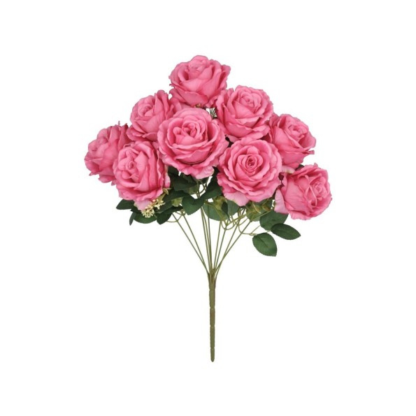 RAMO ROSAS GIG X 9 - 56 CM (FUCSIA)