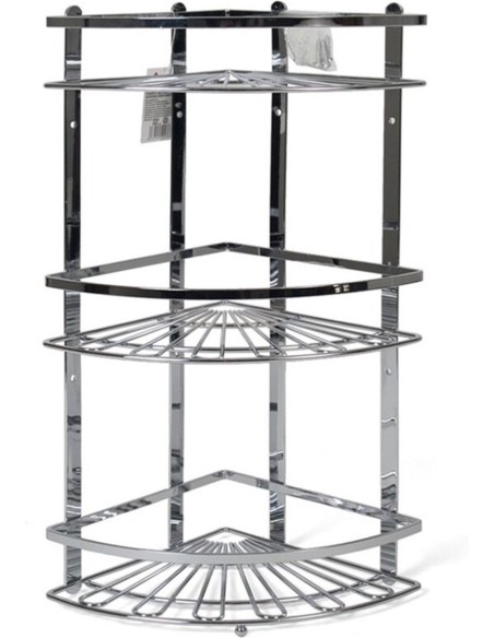 RINCONERA BAÑO 3 ALTURAS 19X19 CROMADA