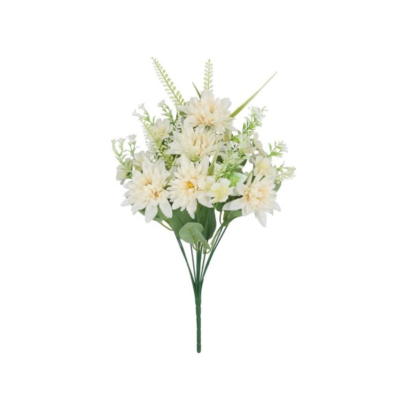 RAMO DALIAS MIX X 10 - 48 CM (CREMA)