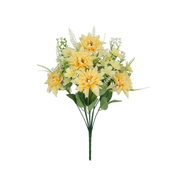 RAMO DALIAS MIX X 10 - 48 CM (AMARILLO)