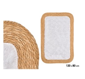 ALFOMBRA YUTE ANTIDES RECT PELO BLNC 120X80CM