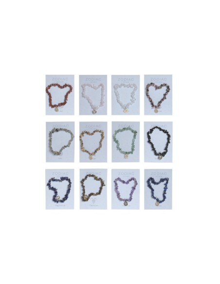 PULSERAS GEMAS 1X0,8X18,5 SIGNOS DEL ZODIACO 12 SURT