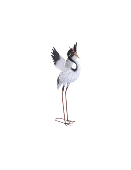 FIGURA METAL 29,8X40X86 GARZA BLANCO
