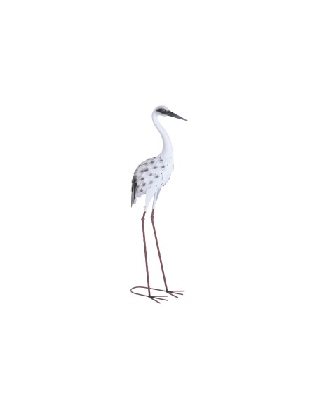 FIGURA METAL 18,5X30X97 GARZA BLANCO