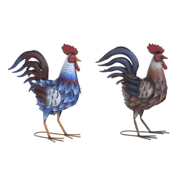 FIGURA METAL 36X14X44 GALLO 2 SURT.
