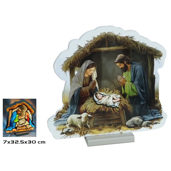 NACIMIENTO LUZ TUNEL 32CM