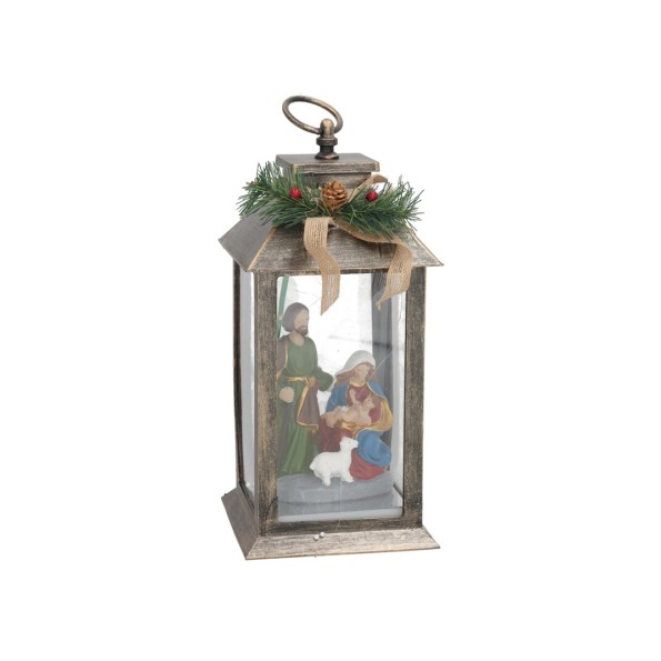 FAROL NACIMIENTO C/ LUZ 14X14X33,5CM