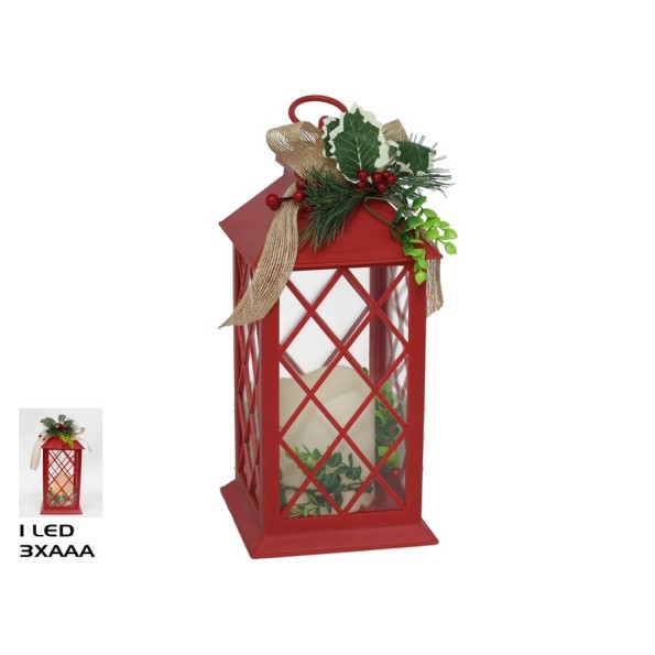 FAROL 1 LED ROJO 14X14X30.5CM