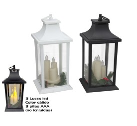 FAROL LED PLASTICO 2 STD. 14X14X31CM