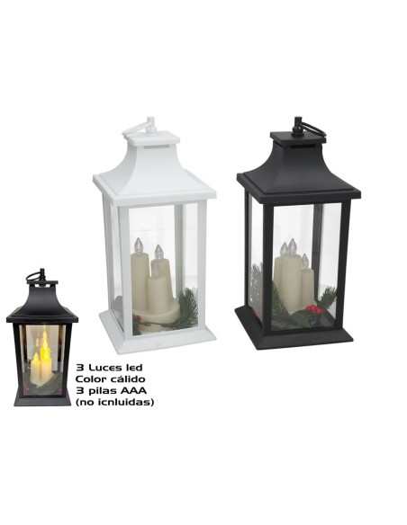 FAROL LED PLASTICO 2 STD. 14X14X31CM