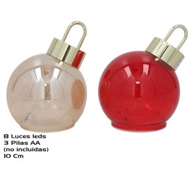 BOLA CRISTAL C/ LED 2STD 10CM